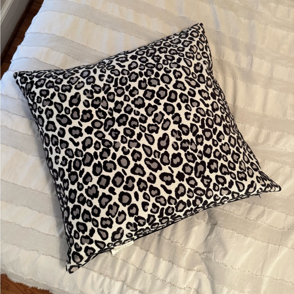 Leopard Print Throw Pillow 24x24